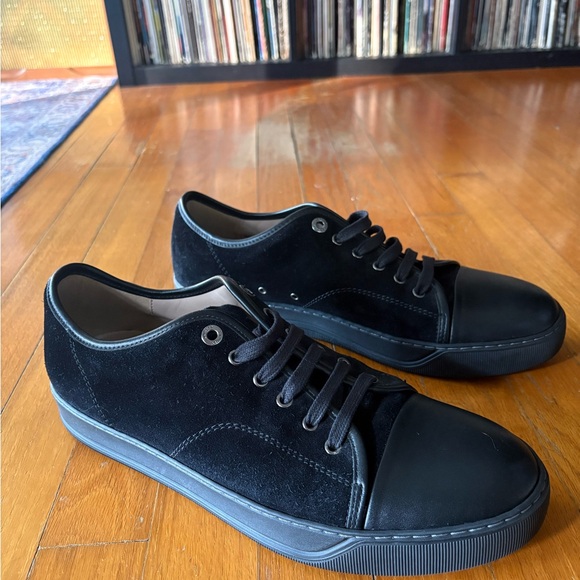 Lanvin Dbb1 Black Suede Men's Sneakers